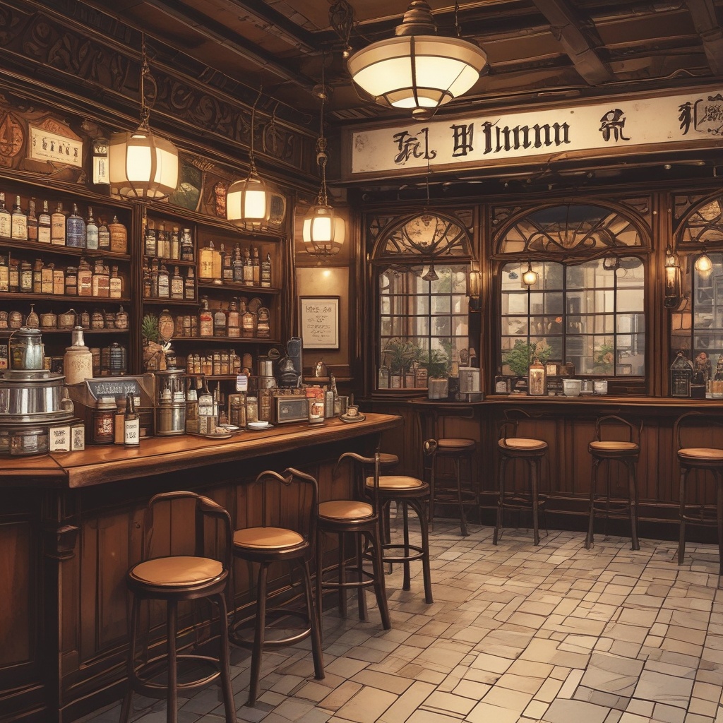 元木カフェのロゴ